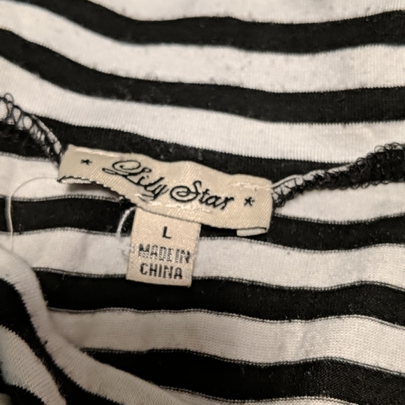 🪴 Black And White Striped Maxi Skirt - Picture 2 of 2